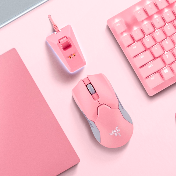 Mouse Razer Viper Ultimate + Mouse Dock USB/ Pink photo 6