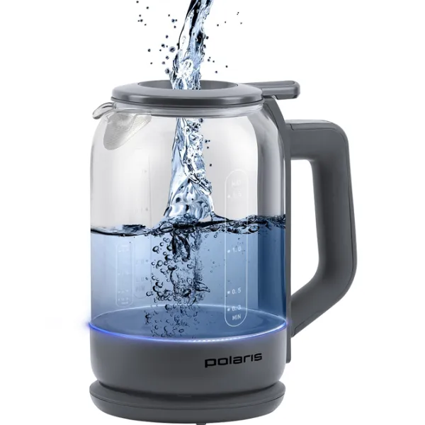 Электрочайник Polaris PWK1720CGLD Wi-Fi IQ Home 1.5л / Скрытый / Серый photo 6