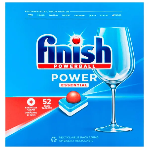 Capsule FINISH Power ESS 52 tab comprimate / pentru îndepartarea murdăriei photo 2