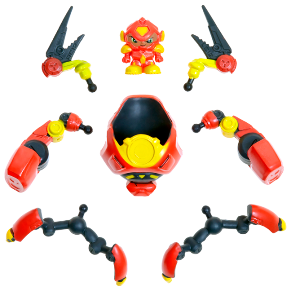 Набор сюрпризов с роботом и слизью Ready2Robot Series 1 Красный photo 3 Набор сюрпризов с роботом и слизью Ready2Robot Series 1 Красный photo 3