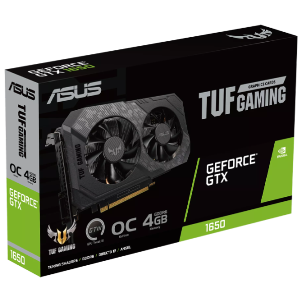 Видеокарта Asus GeForce GTX 1650 TUF PCI Express x16 3.0 / 4 ГБ photo 9 Видеокарта Asus GeForce GTX 1650 TUF PCI Express x16 3.0 / 4 ГБ photo 9