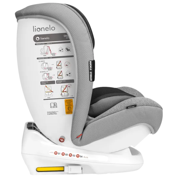 Scaun auto Lionelo Oliver  1 an - 12 ani / 36 kg / Gray photo 5 Scaun auto Lionelo Oliver  1 an - 12 ani / 36 kg / Gray photo 5