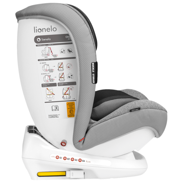 Scaun auto Lionelo Oliver  1 an - 12 ani / 36 kg / Gray photo 5 Scaun auto Lionelo Oliver  1 an - 12 ani / 36 kg / Gray photo 5