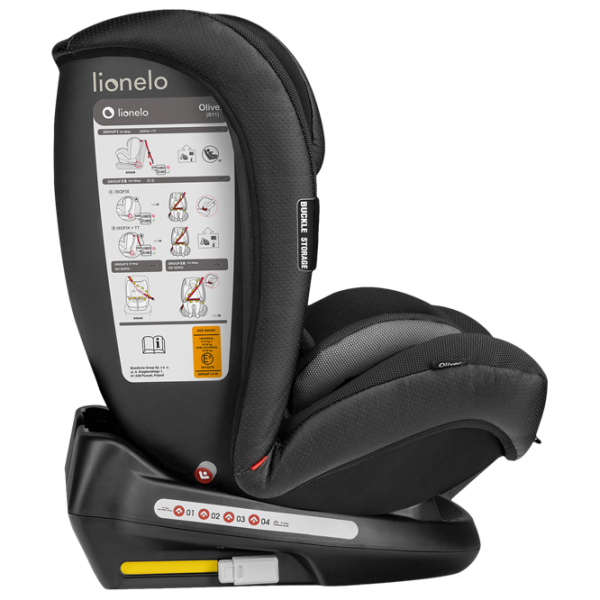 Scaun auto Lionelo Oliver  1 an - 12 ani / 36 kg / Black photo 5 Scaun auto Lionelo Oliver  1 an - 12 ani / 36 kg / Black photo 5