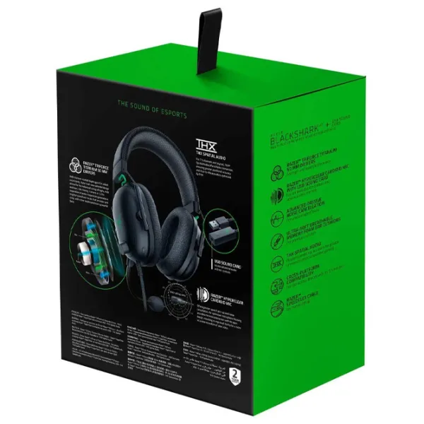 Căști Razer Headset BlackShark Green Black Cu fir/ Gaming photo 6