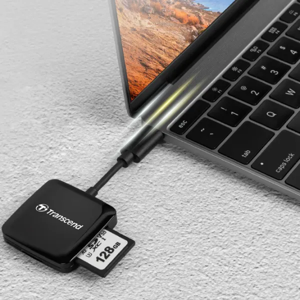 Карт-ридер Transcend TS-RDC3 USB 3.2 Gen 1/ Черный photo 5