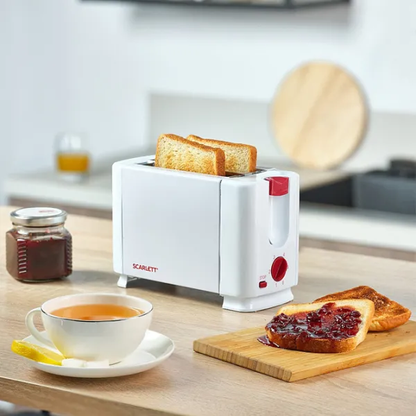 Toster Scarlett SC-TM11013 Mecanic/ 650 W/ White photo 6