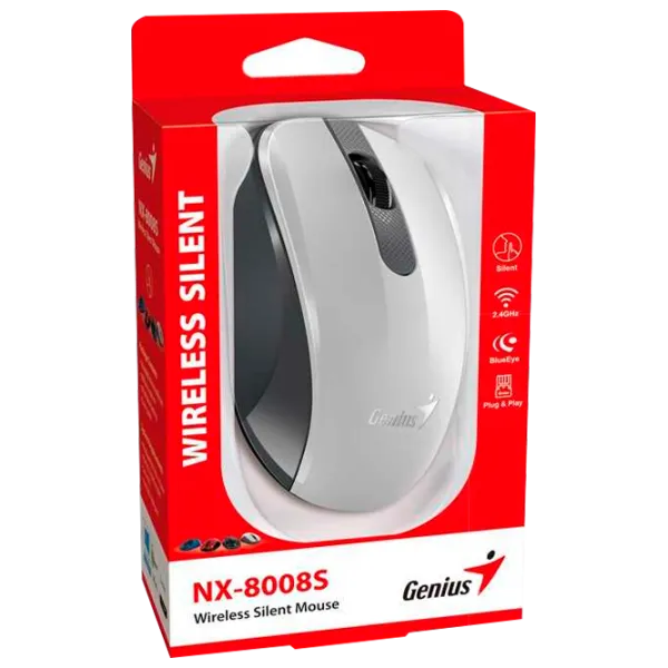 Мышь Genius NX-8008S USB/ Белый photo 3