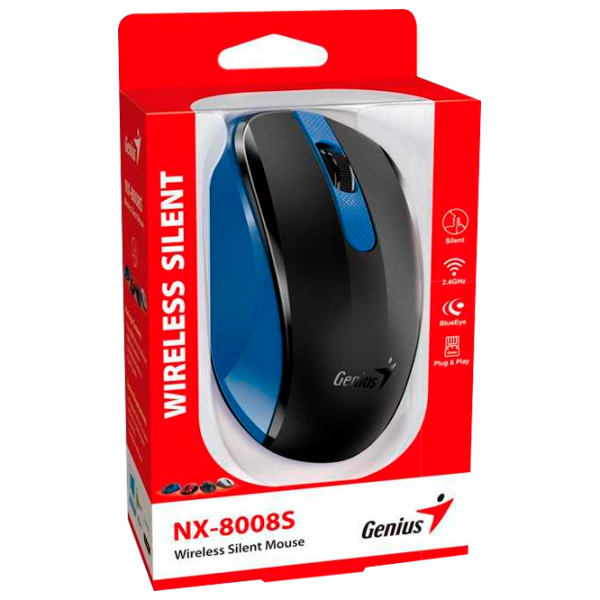 Мышь Genius NX-8008S USB/ Синий photo 3