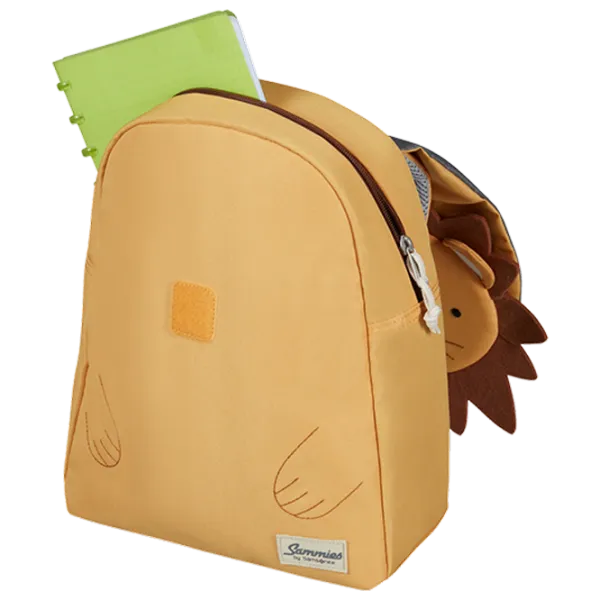 Ghiozdan pentru copii Samsonite Happy Sammies Eco Leul Lester S+ Yellow / Brown Yellow / 11l photo 4