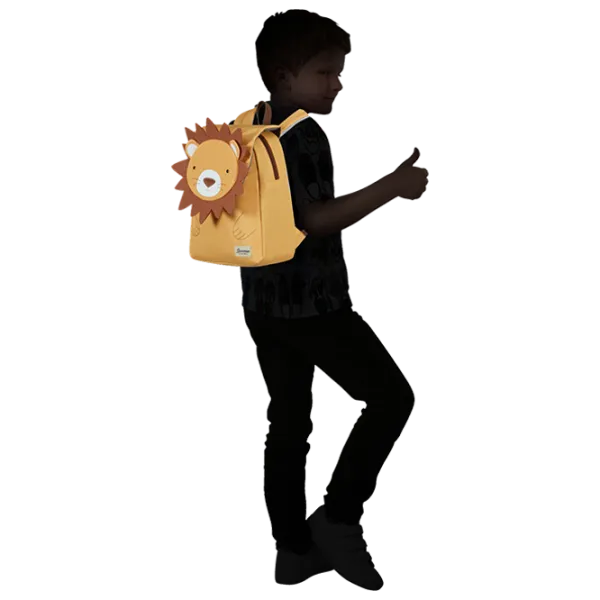 Ghiozdan pentru copii Samsonite Happy Sammies Eco Leul Lester S+ Yellow / Brown Yellow / 11l photo 5