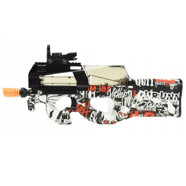 Pistol automat de jucărie Splatter Ball Gun P90 ST619A 14+/ Bile gel/ Black photo 2