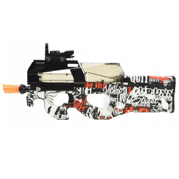 Pistol automat de jucărie Splatter Ball Gun P90 ST619A 14+/ Bile gel/ Black photo 2