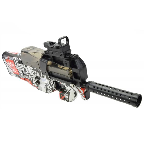 Pistol automat de jucărie Splatter Ball Gun P90 ST619A 14+/ Bile gel/ Black photo 5