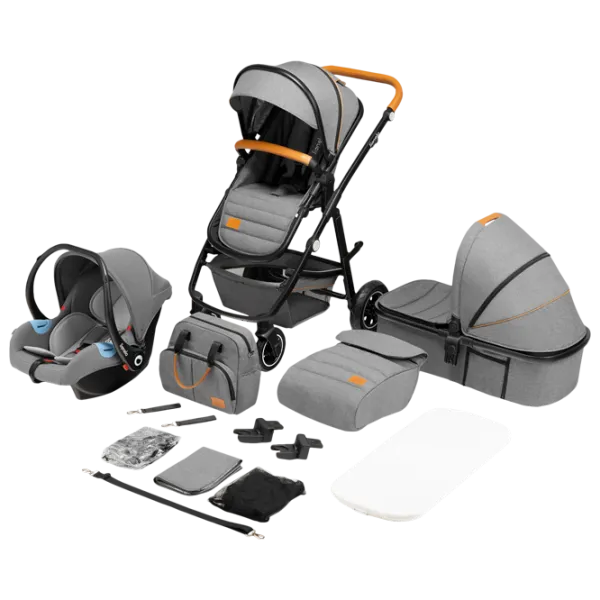 Детская коляска Lionelo Amber 3 in 1 1000970-006/ Серый photo 8 Детская коляска Lionelo Amber 3 in 1 1000970-006/ Серый photo 8