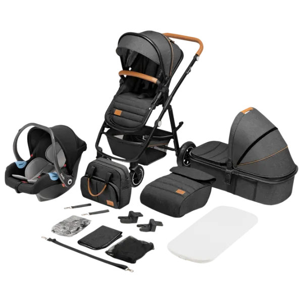 Детская коляска Lionelo Amber 3 in 1 1000970-008/ Графитовый photo 5