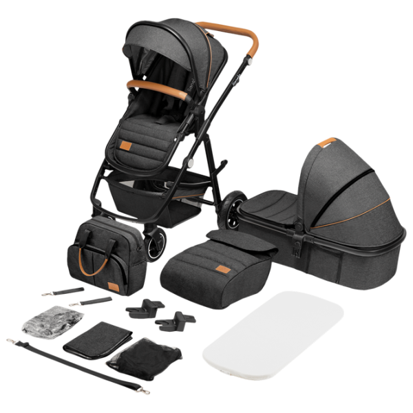 Детская коляска Lionelo Amber 2 in 1 1000970-004/ Графитовый photo 4