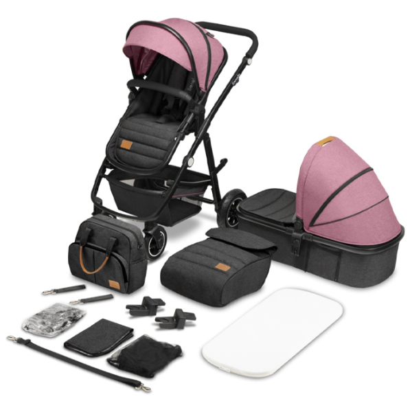 Детская коляска Lionelo Amber 2 in 1 1000970-005/ Розовый photo 4