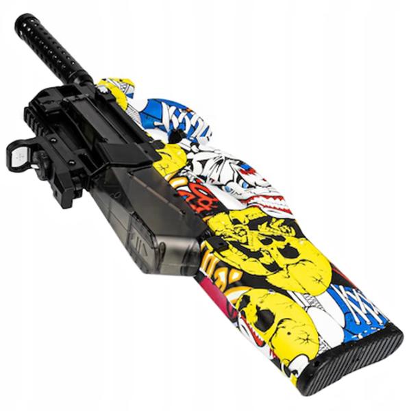 Pistol automat de jucărie Splatter Ball Gun P90 ST619B 14+/ Bile gel/ Yellow photo 3