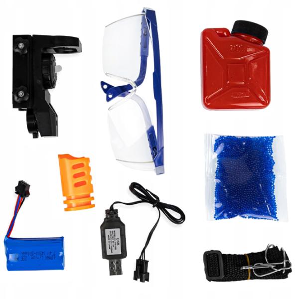 Pistol automat de jucărie Splatter Ball Gun P90 ST619B 14+/ Bile gel/ Yellow photo 5