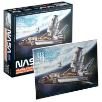 Puzzle 3D CubicFun Hubble Space Telescope&Space Shuttle Orbiter 8+/ Numărul de piese: 1000 photo 3