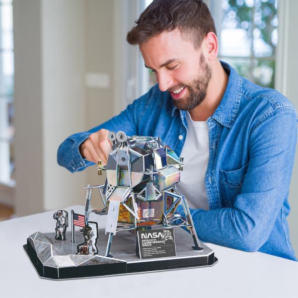 Пазл 3D CubicFun Apollo 11 Lunar Module Eagle 8+/ Количество деталей: 93 photo 3