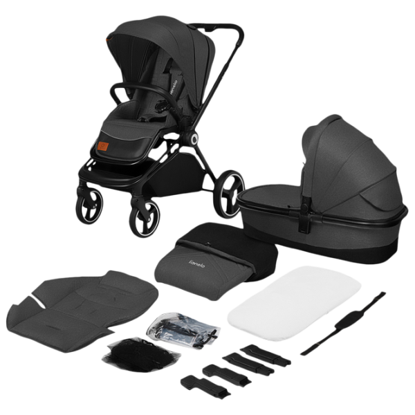 Детская коляска Lionelo Mika 2 in 1 29143-003/ Графитовый photo 6