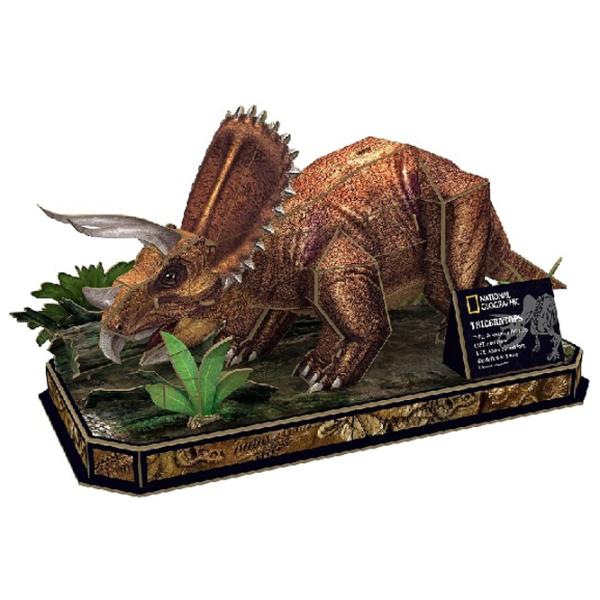 Пазл 3D CubicFun Triceratops 8+/ Количество деталей: 44 photo 2