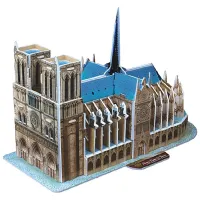 Puzzle 3D CubicFun Notre Dame de Paris 3+/ Numărul de piese: 40 photo 2