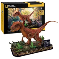 Puzzle 3D CubicFun Velociraptor 8+/ Numărul de piese: 63 photo 3