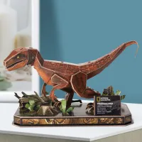 Puzzle 3D CubicFun Velociraptor 8+/ Numărul de piese: 63 photo 4