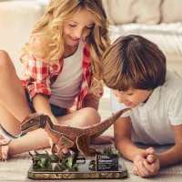 Puzzle 3D CubicFun Velociraptor 8+/ Numărul de piese: 63 photo 5
