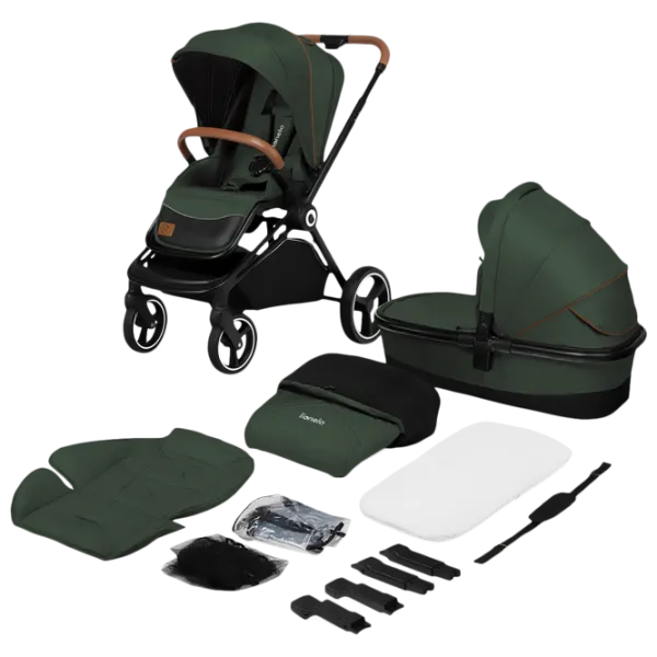 Детская коляска Lionelo Mika 2 in 1 29143-002/ Зелёный photo 6