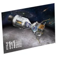 Puzzle 2D CubicFun APOLLO 11 Docking With Lunar Module 8+/ Numărul de piese: 1000 photo 2