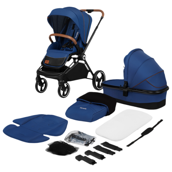 Детская коляска Lionelo Mika 2 in 1 29143-001/ Синий photo 6