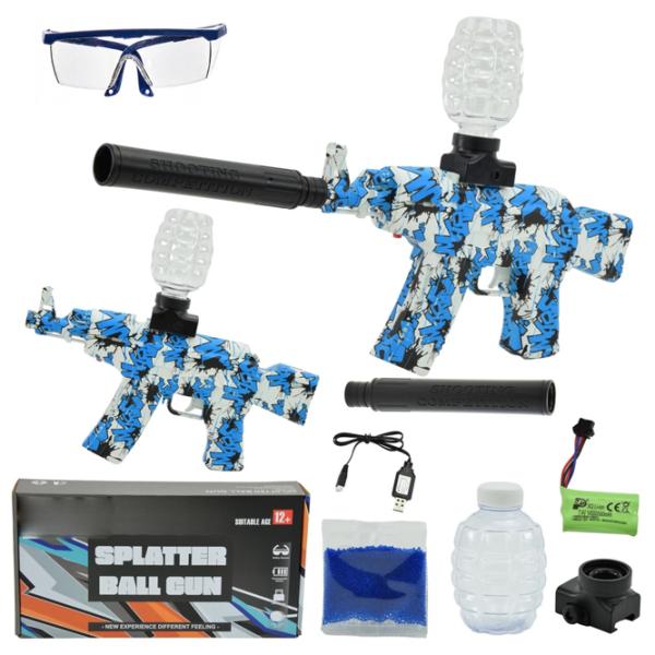 Pistol automat de jucărie Splatter Ball Gun AK-47 ST617A 12+/ Bile gel/ Blue photo 5