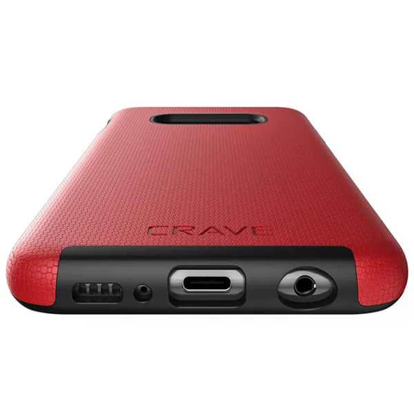 Чехол для смартфона Samsung Galaxy S10e CRAVE/ Back/ Поликарбонат/ Черный Красный photo 3