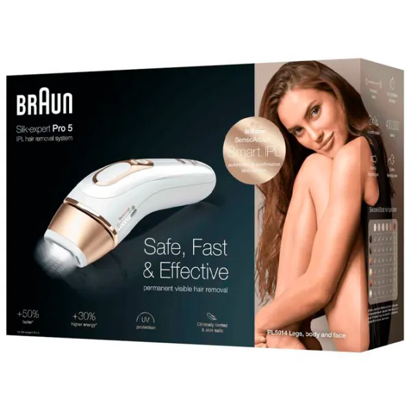 Epilator Braun PL5014 Silk-expert Uscată/ Gold White photo 5