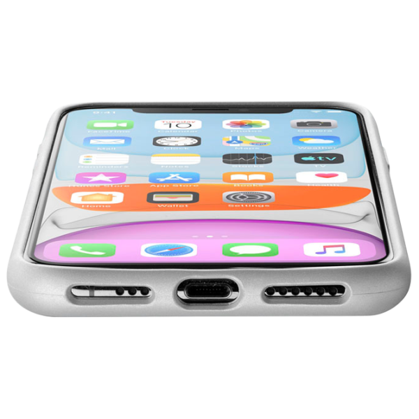 Husă pentru smartphone Apple iPhone 11 Cellularline/ Back/ TPU/ Glitter Gray photo 3
