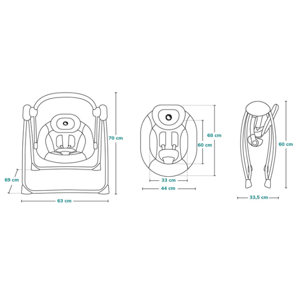 Детские качели Lionelo Ruben (35473-002) 9 кг/ Розовый photo 7