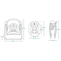 Детские качели Lionelo Ruben (35473-002) 9 кг/ Розовый photo 7