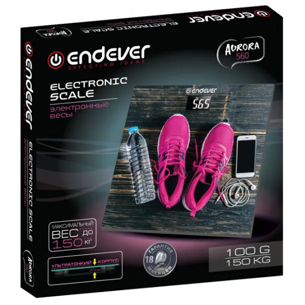 Напольные весы Endever AURORA-560 150 кг/ Коричневый photo 4