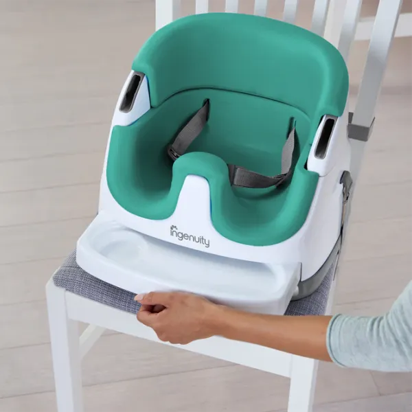 Стульчик для кормления Ingenuity Baby Base 2 in 1 (33005-001) Бустер/ 6 месяцев/ Зелёный photo 2