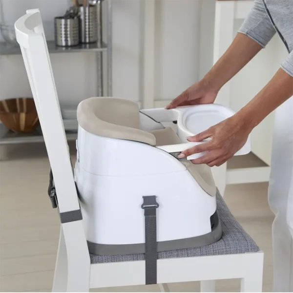 Стульчик для кормления Ingenuity Baby Base 2 in 1 (33005-003) Бустер/ 6 месяцев/ Бежевый photo 3