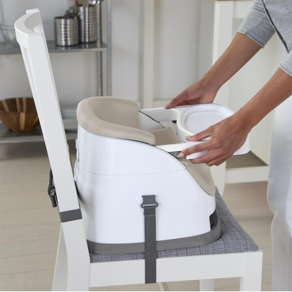 Стульчик для кормления Ingenuity Baby Base 2 in 1 (33005-003) Бустер/ 6 месяцев/ Бежевый photo 3