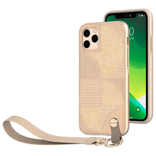 Husă pentru smartphone Apple iPhone 11 Pro Moshi/ Back/ PU/ Gold Beige photo 3 Husă pentru smartphone Apple iPhone 11 Pro Moshi/ Back/ PU/ Gold Beige photo 3