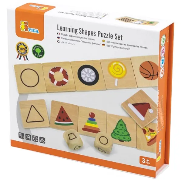 Настольная игра VIGA Learning Shapes Puzzle 3+/ Развитие photo 3