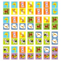 Настольная игра VIGA Domino Farm Animals 3+/ Развитие photo 2