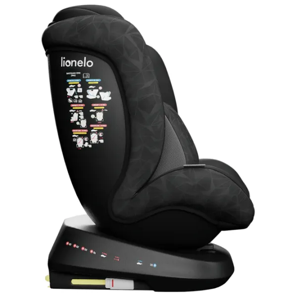 Scaun auto Lionelo Bastiaan One  0 luni - 12 ani / 36 kg / Black photo 5 Scaun auto Lionelo Bastiaan One  0 luni - 12 ani / 36 kg / Black photo 5