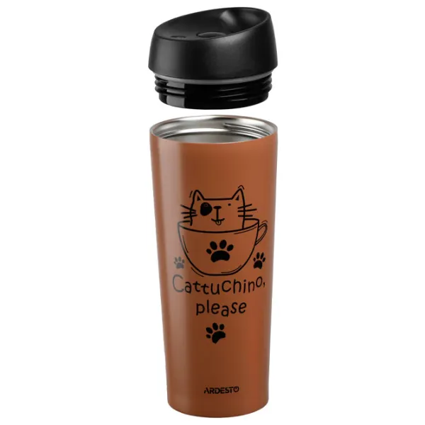 Cană termo Ardesto AR2645DMM Brown 0.45l photo 2